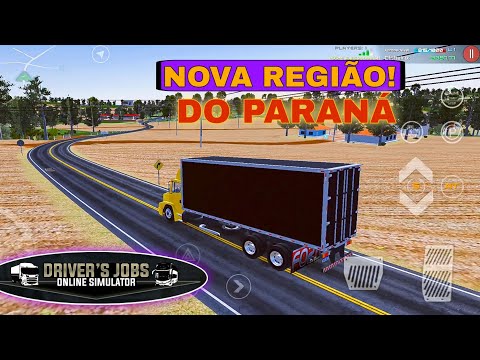 NOVA REGIÃO DO PARANÁ!!! cidade de nova Tebas | driver jobs online simulator |