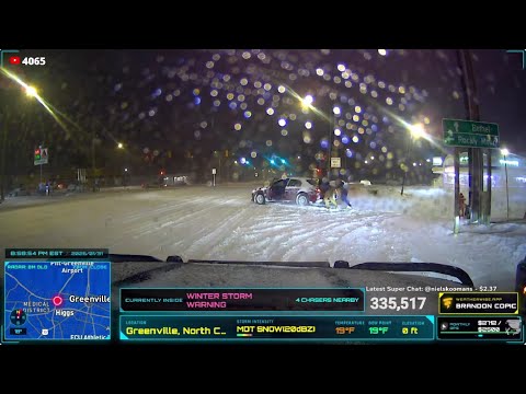 Winter Storm Cripples Hits North Carolina - Live Stream Archive