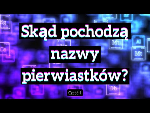 Skąd pochodzą nazwy pierwiastków? Część 1