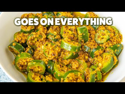 Chilli Pickle Recipe (Hari Mirch ka Achar) - Chili Pepper Madness