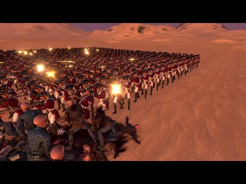 1000 Red Coats vs 10000 Runner Zombie's | Ultimate Epic Battle Simulator |
