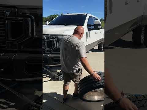 Mounting a $15,000 wheel and Tire setup! 30” Dually Wheels