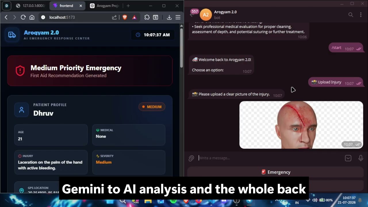 Watch the Arogyam AI demo