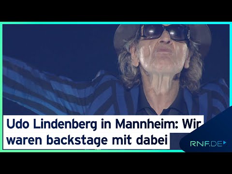 Udo Lindenberg in Mannheim: Wir waren backstage dabei