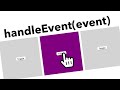Toggle Class JS Challenge Addendum HandleEvent