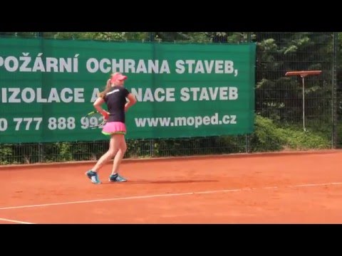 ITS Tennis Academy - Anna Siskova in training with the couch Libor Nemecek