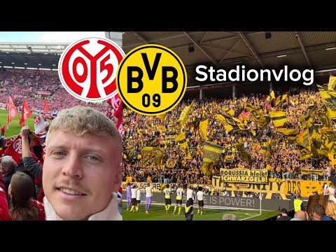 BVB fans in a fantastic mood! 🔥🤯| 1. FSV Mainz 05 vs. Borussia Dortmund | Stadium vlog 🏟️