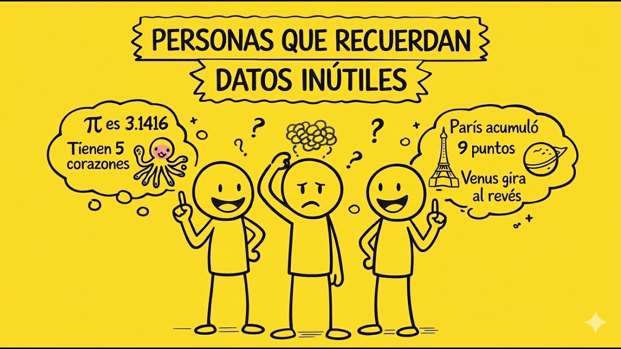 La psicología de las personas que recuerdan datos aleatorios "inútiles"
