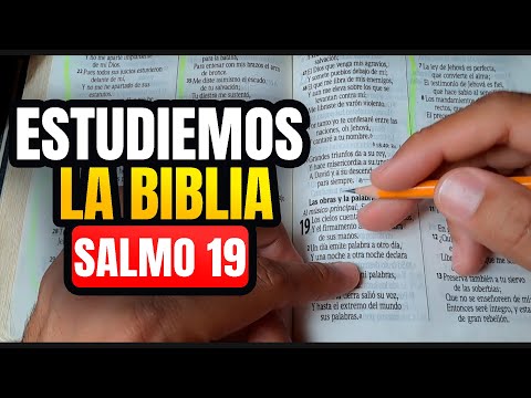 Cómo ESTUDIAR la BIBLIA correctamente Salmo 19