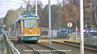 preview picture of video 'Norrköping Tramways, part 28, Vidablick - Kapplandsgatan'