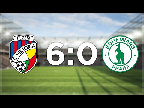 SESTŘIH: Viktora Plzeň - Bohemians 1905 (6:0)