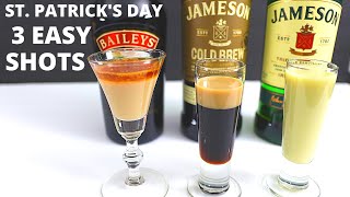St. Patrick's Day Shots | 3 EASY St. Patrick's Day Cocktail Recipes