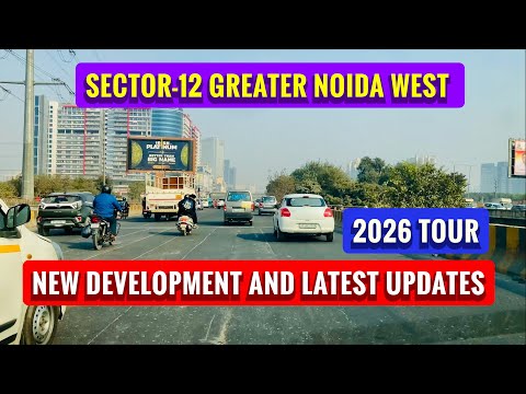 This is LUXURY🔥| Sector-12 Greater Noida West 2026 Tour | Explore With NK #noida #noidanews #vlog