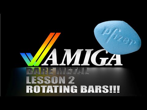 Amiga assembly lesson2  Rotating Rods uhm Bars...