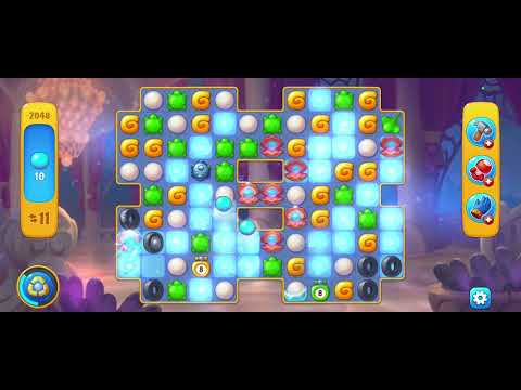 Fishdom gameplay level 2048