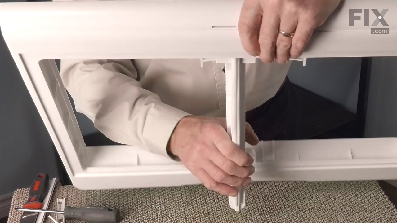 Replacing your General Electric Refrigerator Lower Crisper Cover - Frame Only