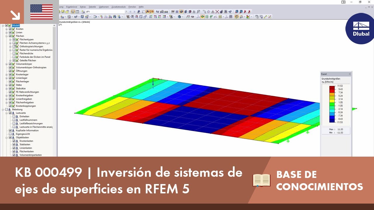 KB 000499 | Inversión de sistemas de ejes de superficies en RFEM 5