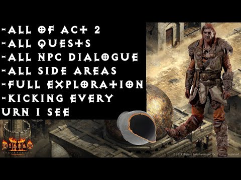 Diablo 2 Resurrected Longplay 02 - Solo Hardcore Ladder Summoner Druid with all quests & dialogue!