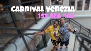 Carnival Venezia Cruise | 1st Sea Day | Ship Vlog