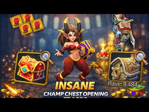 Lords mobile - OPENING 10K CHAMP CHEST!! | FT Agroo K1917 #lordsmobile 
