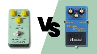 Video thumbnail for BOSS Blues Driver Waza craft BD-2W Vs JOYO Bright Day Overdrive by The Tone Lounge