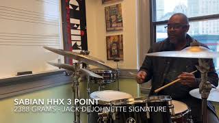 Video thumbnail for Sabian 21” HHX ride cymbal 3 point ride signature Jack DeJohnette 2388 grams at 247drums by 247drums Boston MA