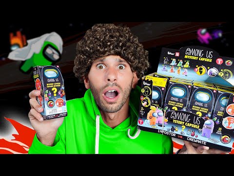 Billys Toy Review - Opening Among Us Mystery Capsules with Michael