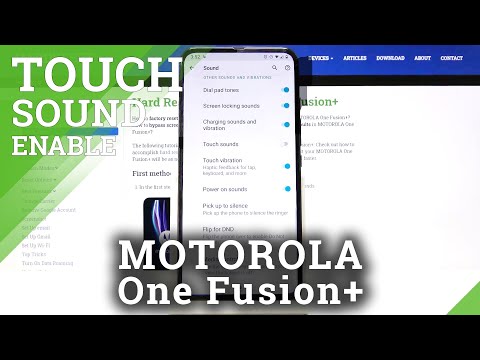 How to Activate Touch Sounds on Motorola One Fusion+ | Manage Keyboard Cliks