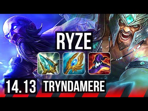 RYZE vs TRYNDAMERE (TOP) | 4/1/8, Rank 10 Ryze | NA Grandmaster | 14.13