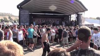The Acacia Strain - The Hills have Eyes live Warped Tour 2011 San Diego HD