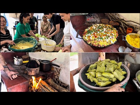 A TRADIÇÃO DA ROÇA EM GOIÁS; TORRANDO CAFÉ, FAZENDO PAMONHA E ARROZ CARRETEIRO NO DISCO DE ARADO.