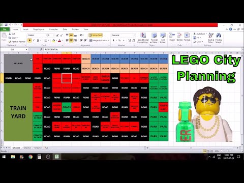 How to Plan LEGO City Layout on Excel