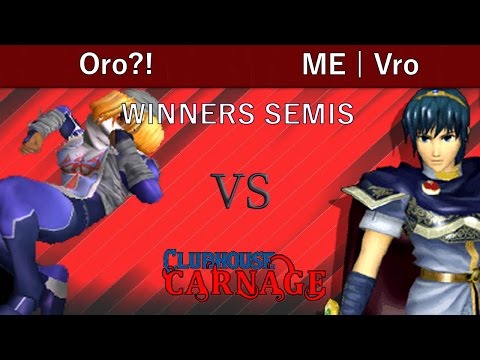 Clubhouse Carnage 2  WINNERS SEMIS - Oro?! (Sheik) vs ME | Vro (Marth)