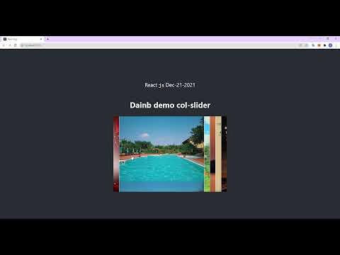 Demo col-slider in React App