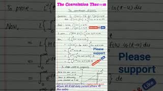 The Convolution Theorem | State and prove Convolution Theorem | The Convolution operation |