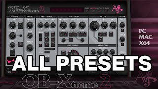 Video thumbnail for ALY JAMES OB-Xtreme 2 - ALL V1 PRESETS !! by Sergio Frias