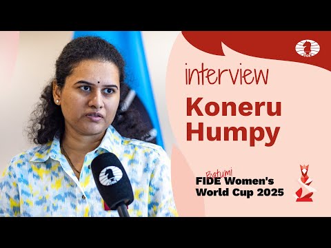 Interview with Koneru Humpy 🇮🇳 | Finals | Game 1 | FIDE Women’s World Cup 2025