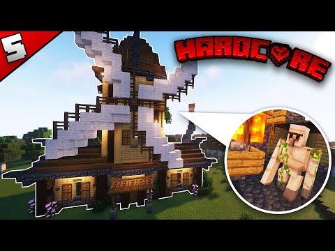 Insane Iron Farm Windmill Build | Hardcore Minecraft 005