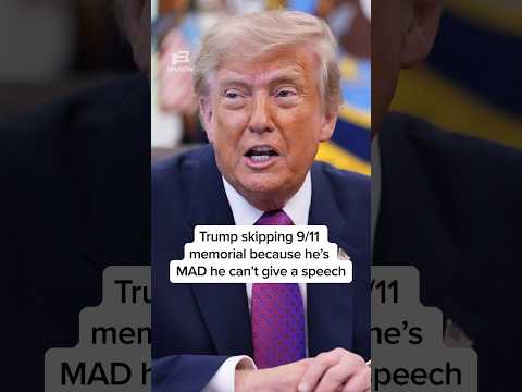 Trump skipping 9/11 memorial because he's MAD he can’t give a speech
