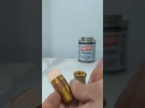 How to Seal a threaded joint to ensure no leaks. Teflon tape and pipe dope 👍 #shorts