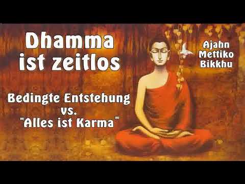 Dhamma ist zeitlos - Bedingte Entstehung vs. "Alles ist Kamma" - Ajahn Mettiko Bikkhu ( Buddhismus )