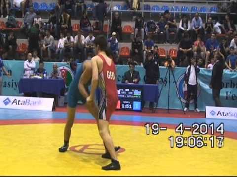 AWFCUP2014 / Lado Shavadze (GEO) - Arif Niftullayev - GR cadet 63 kg gold medal match