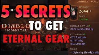 5 Secrets to Getting the Most Eternal Gear from Terror Rifts! Diablo Immortal Stygian Tower Fragment