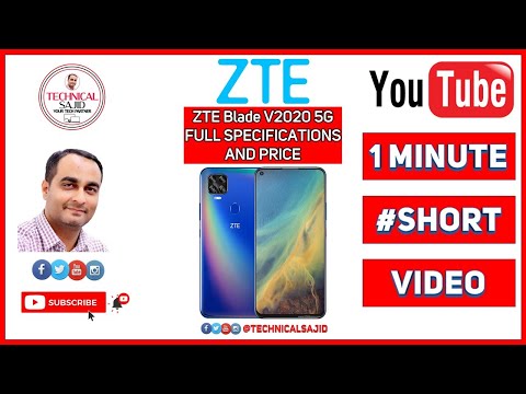 ZTE Blade V2020 5G Phone Full Specifications | ZTE Blade V2020 5G Price | #SHORTS | TECHNICAL SAJID