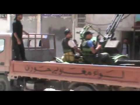 استهداف قوات النظام المتمركزة في المشفى الوطني في محافظة درعا بمضاد الطيران