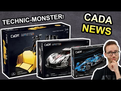 CADA®'s "Kampfansage" an LEGO®: neues TECHNIC-SUPERCAR, BULLDOZER & FORMEL 1 Rennwagen [CADA® News]