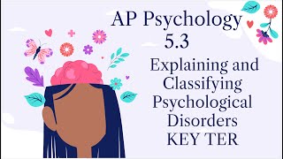 AP Psychology 2025| 5.3 Explaining and Classifying Psychological Disorders| Key Terms |