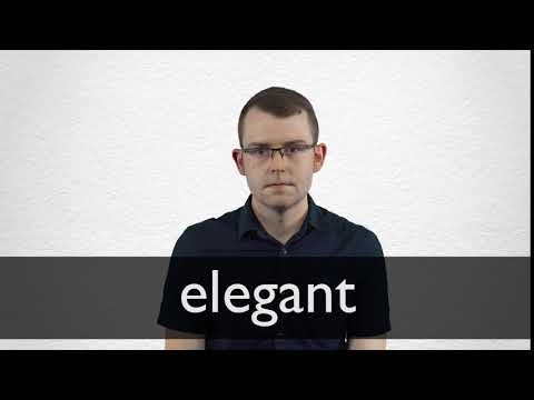 How to pronounce ELEGANT in British English