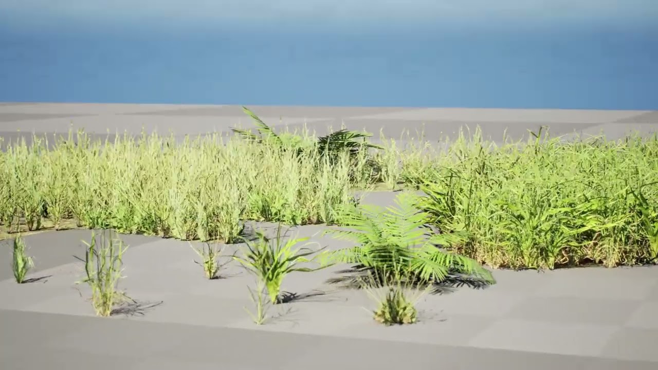 Ciuffi di prati realistici - Pacchetto di risorse 3D pronto per il gioco Modello 3D