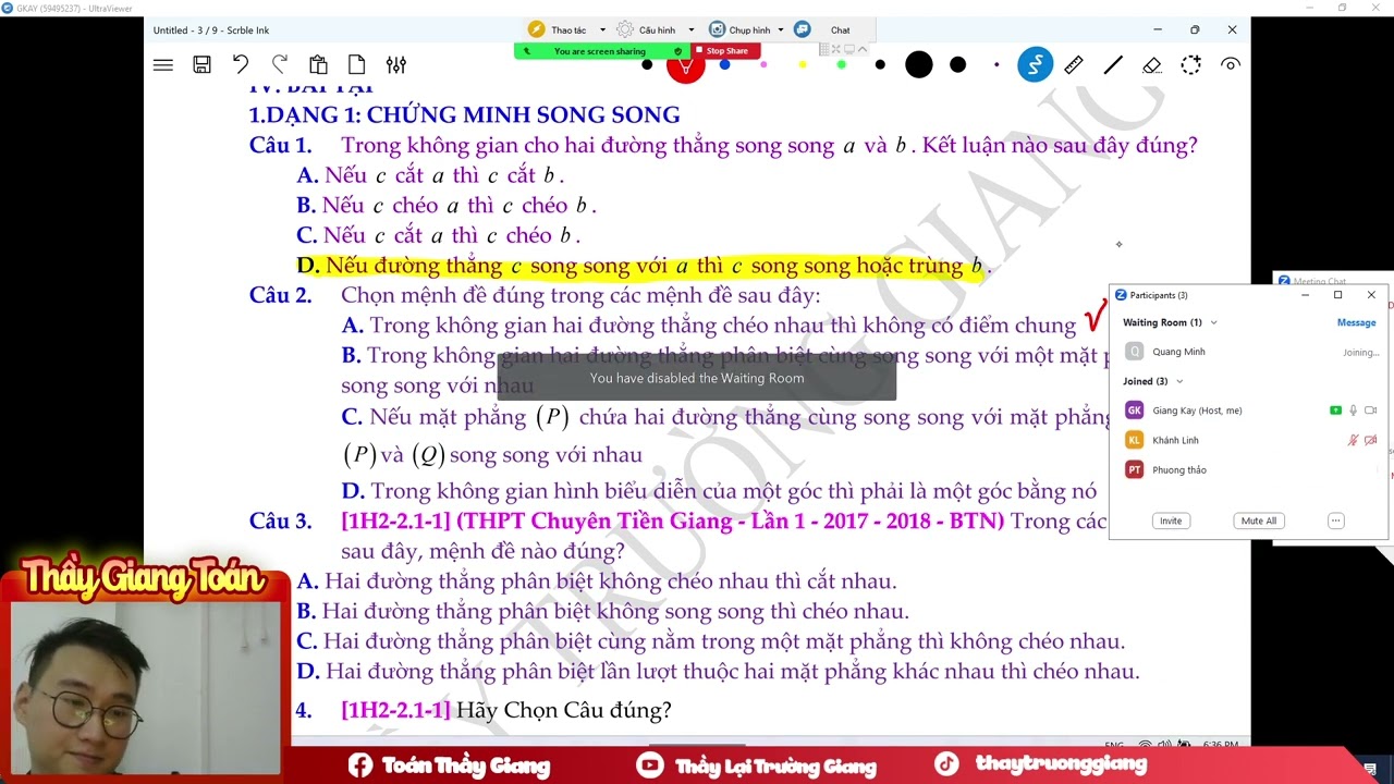 CHỮA BTVN